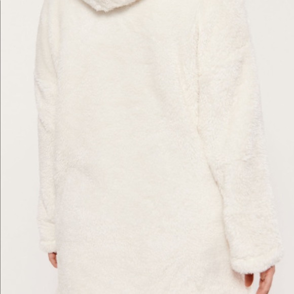 Faux fur Sherpa cardigan robe - Picture 3 of 8